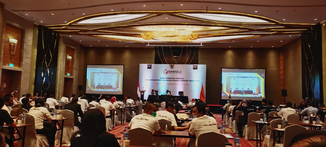 Bawaslu Kabupaten Sumbawa Hadiri Rapat Koordinasi Nasional Bawaslu RI