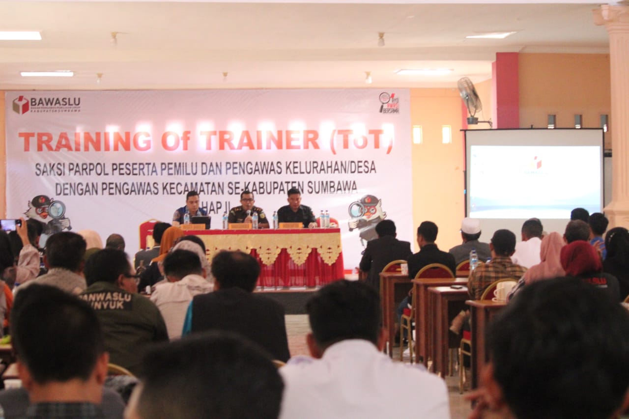 Laksanakan ToT, Bawaslu Minta Parpol Agar Saksi Tidak Asal Datang Ke TPS