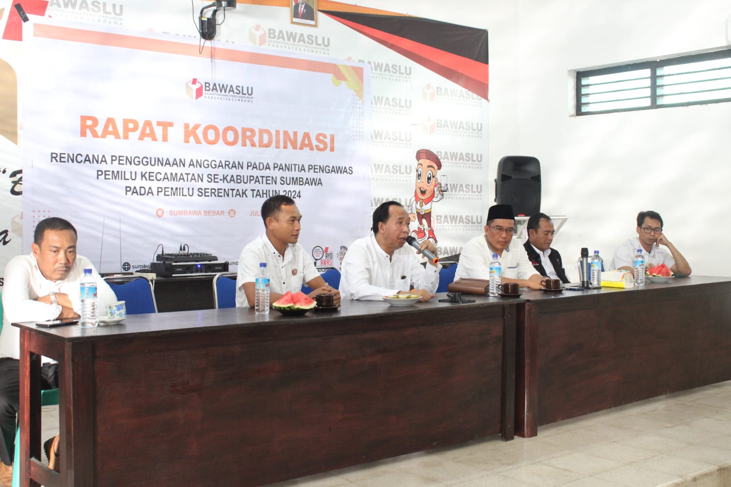 Rapat Koordinasi Penggunaan Anggaran, Kasek Bawaslu NTB Berikan Wejangan