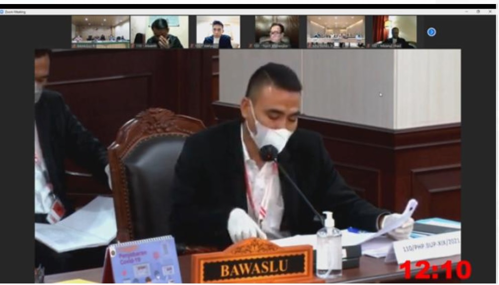 Sidang Mahkamah Konstitusi; Bawaslu Sampaikan Data Pengawasan dan Penanganan Pelanggaran