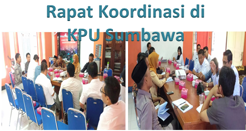 Bawaslu Kabupaten Sumbawa Menghadiri rapat Koordinasi dengan KPU