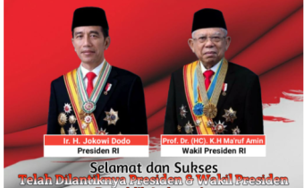 PIMPINAN DAN KELUARGA BESAR BAWASLU KABUPATEN SUMBAWA MENGUCAPKAN Selamat Atas dilantiknya Presiden dan Wakil Presiden Republik Indonesia Masa Bakti 2019 -2024
