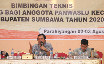 Divisi Organisasi dan SDM; Bawaslu Kabupaten Sumbawa Perkuat Jajaran Tingkat Bawah.