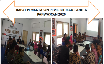 KOORDIV SDM dan ORGANISASI PIMPIN RAPAT PERSIAPAN RECRUITMEN PANWASCAM 2020