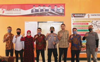 MEMASUKI TAHAPAN PILKADA; BAWASLU KABUPATEN SUMBAWA MENERIMA KUNJUNGAN KAPOLRES SUMBAWA