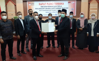 Hadiri Rapat Pleno Terbuka KPU Sumbawa, Bawaslu Terima BA