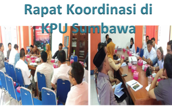 Bawaslu Kabupaten Sumbawa Menghadiri rapat Koordinasi dengan KPU